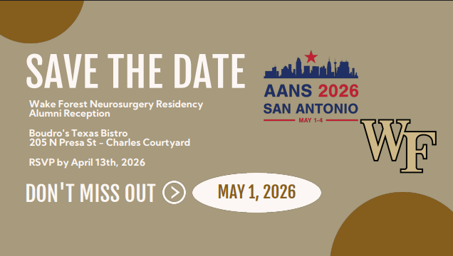 Wake Forest Neurosurgery Residency Alumni Receptio